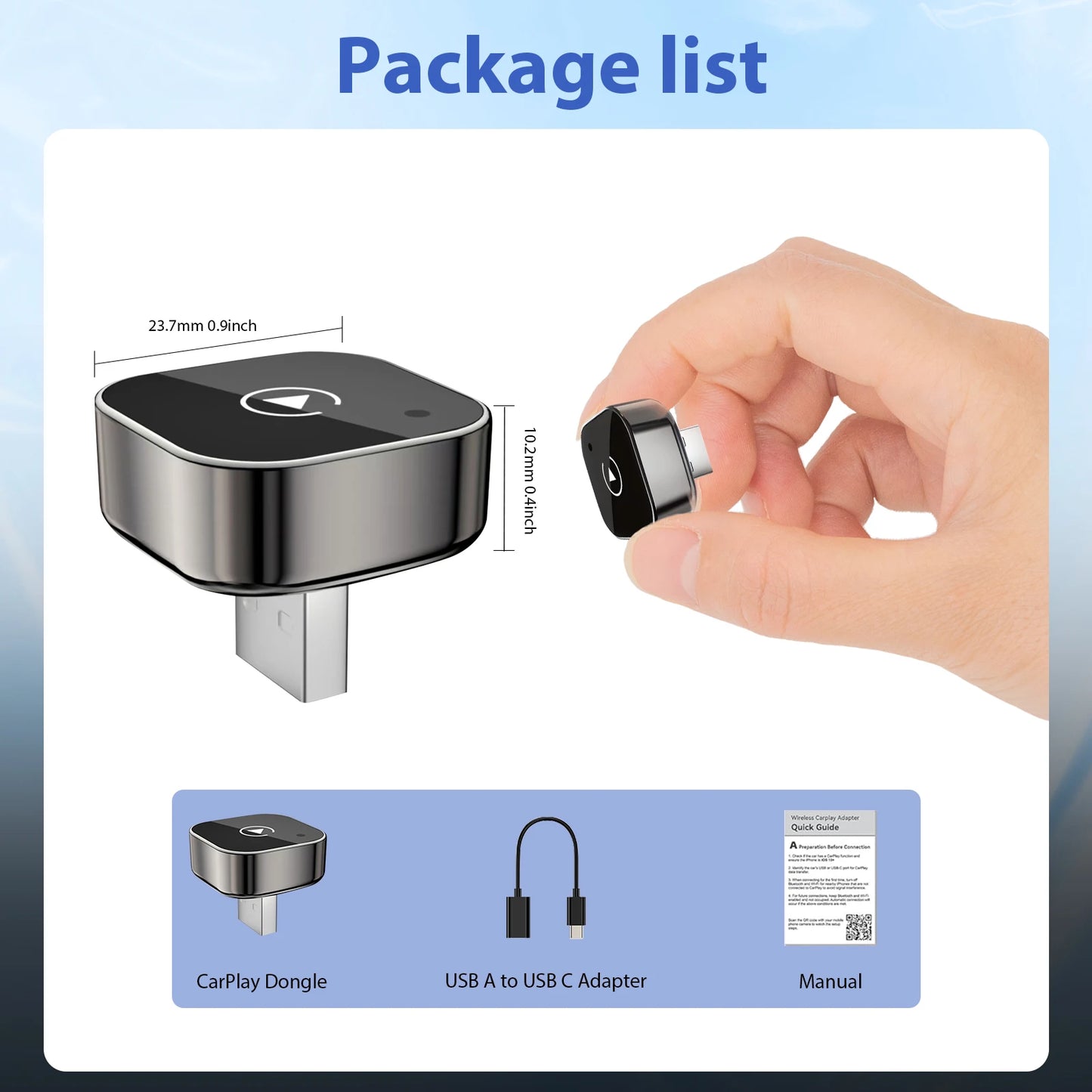 GearTech pro | 2-in-1 Wireless CarPlay & Android Auto Adapter